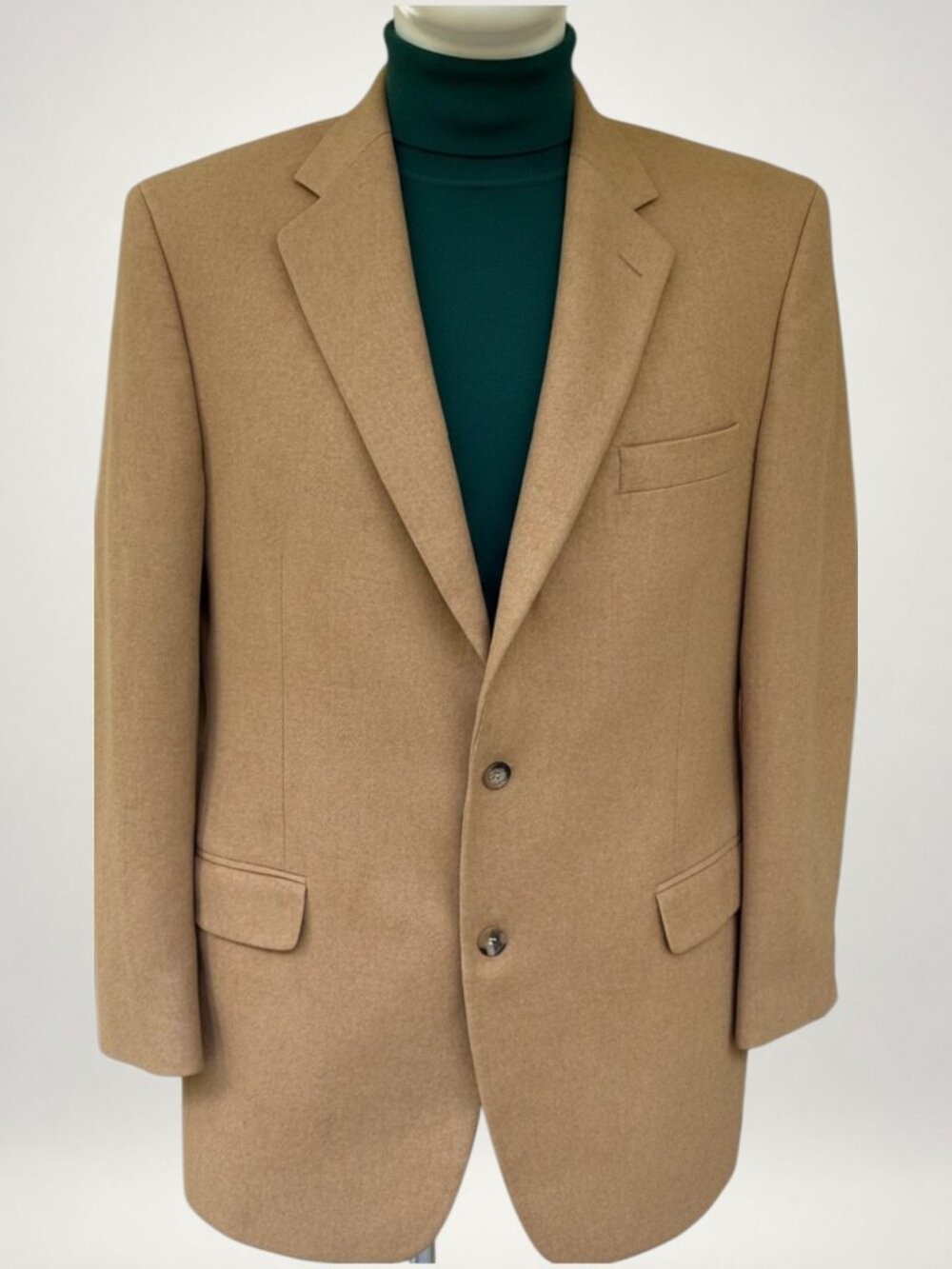 Brooks Brothers 346 100% Camel Hair Blazer Sport Coat 46R Tan Classic